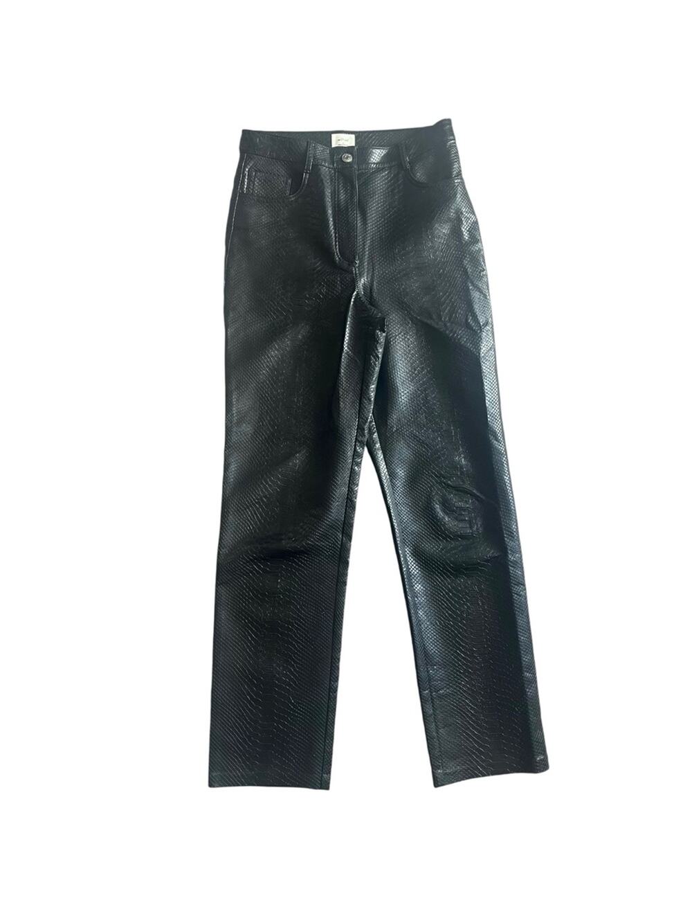Aritzia Wilfred Melina women’s Faux Snakeskin Ultra-Highrise Pants Size 6